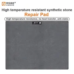 Amaoe M81 Phone Repair Pad Mutifunction Synthetic Stone Pad Quick IC Chip Glue Remove Soldering Rework Pad Repair Tools