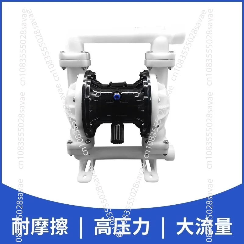 

QBY-15 Diaphragm Pump Pneumatic Plastic Acid and Alkali Resistant PTFE Gas Film Dosing Gas Pump High Flow Cast Iron