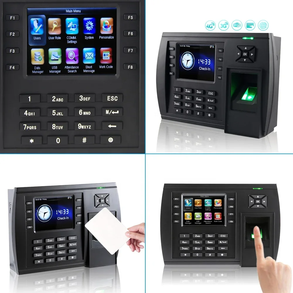 School Biometric Fingerprint Time And Attendance Management System With RFID Card Reader And WIFI Function