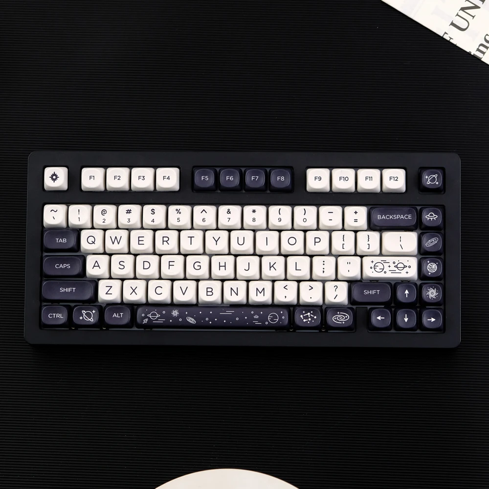 Gmk Galaxy keycap set MOA profile keycaps PBT dour การระเหิด keycap สำหรับ MX SWITCH คีย์บอร์ดเชิงกล6.25U เล่นเกมพื้นที่7U