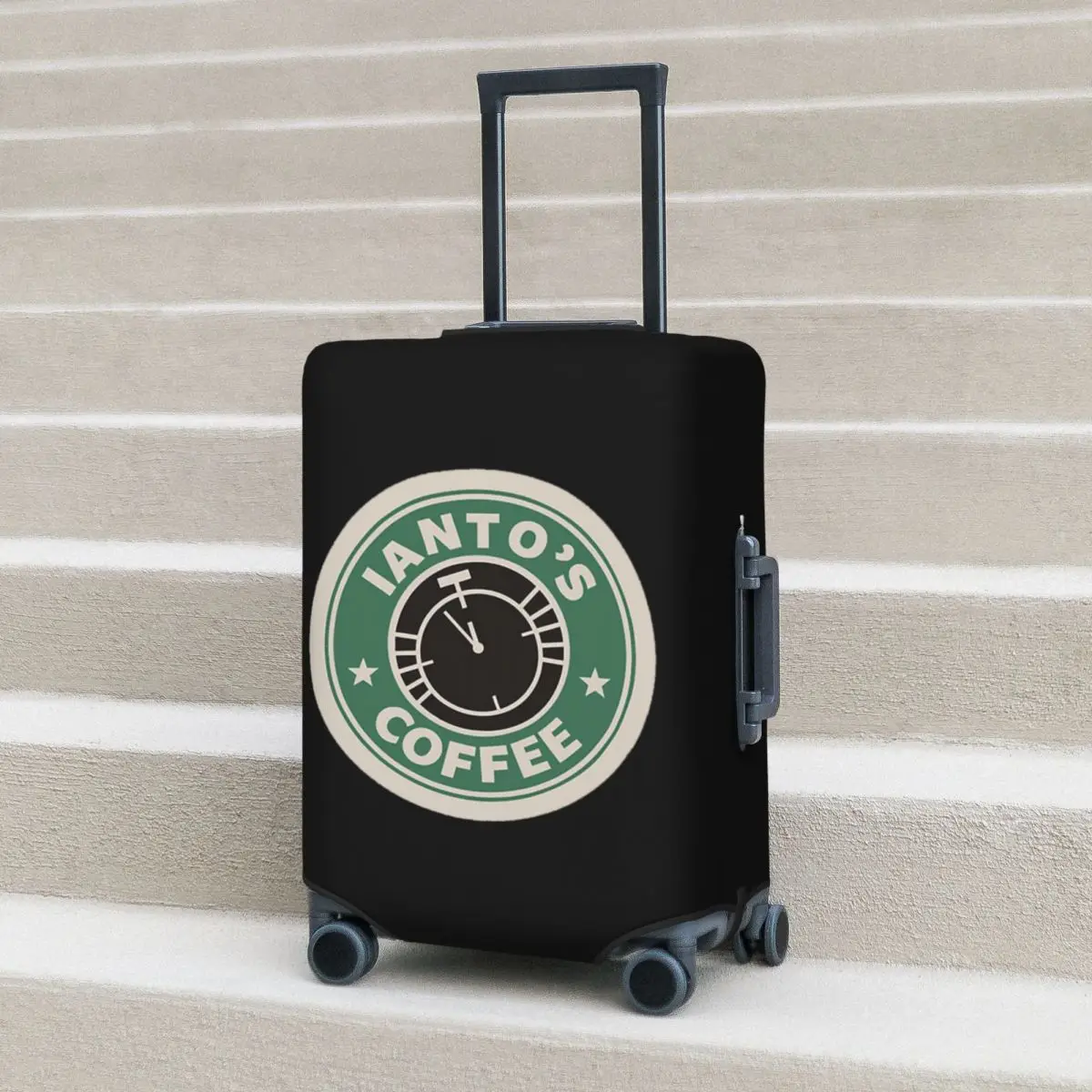 

Torchwood - Ianto&x27;s Coffee Classic Suitcase Cover Protection Elastic Trip Luggage Protector Covers for 18-32 Inch
