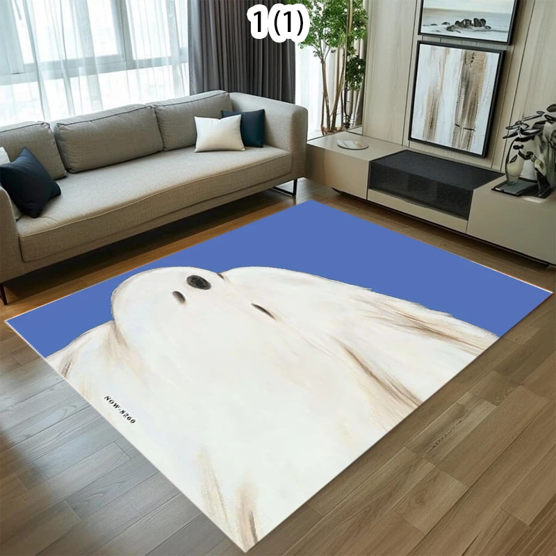 Cowboy Goose Area Rug Funny Western Duck Cowboy Hat Art Print Carpet Soft Non-Slip Floor Mat for Bedroom Living Room