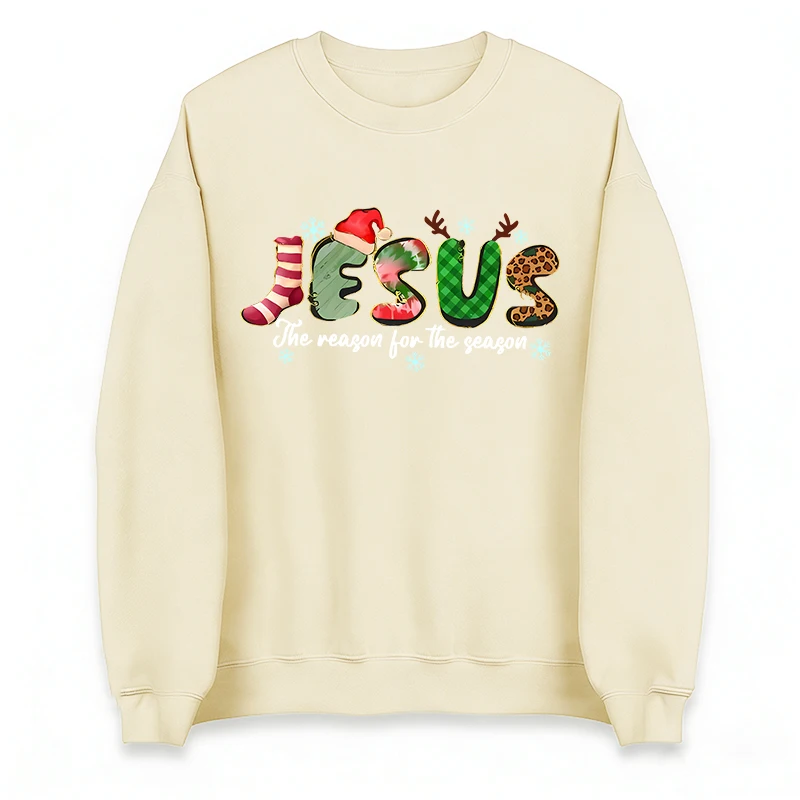 イエス クリスマス スウェットシャツ パーカー ジョン フェイス クリスチャン イエス 宗教的パーカー クリスチャン ジャンパー ロパ ムヘール イエス キリスト セーター