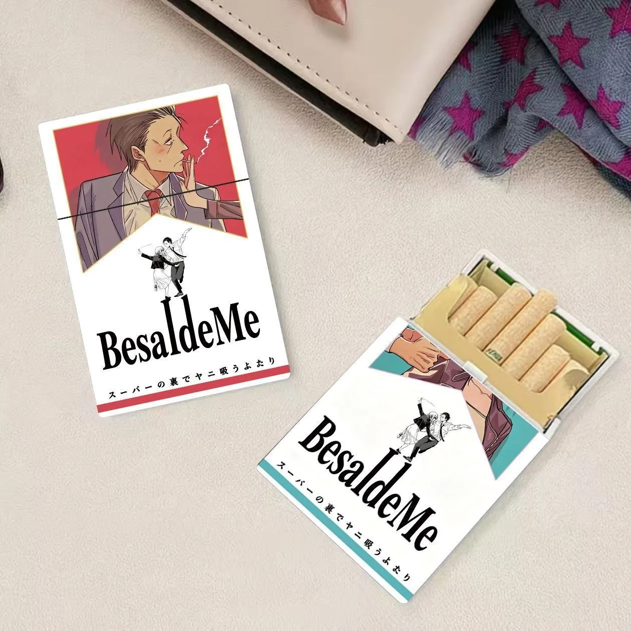 Anime Couple Flip Top Cigarette Box Internet Celebrity Creative Portable 20-pack Anti-Stress Cigarette Storage Box Gift