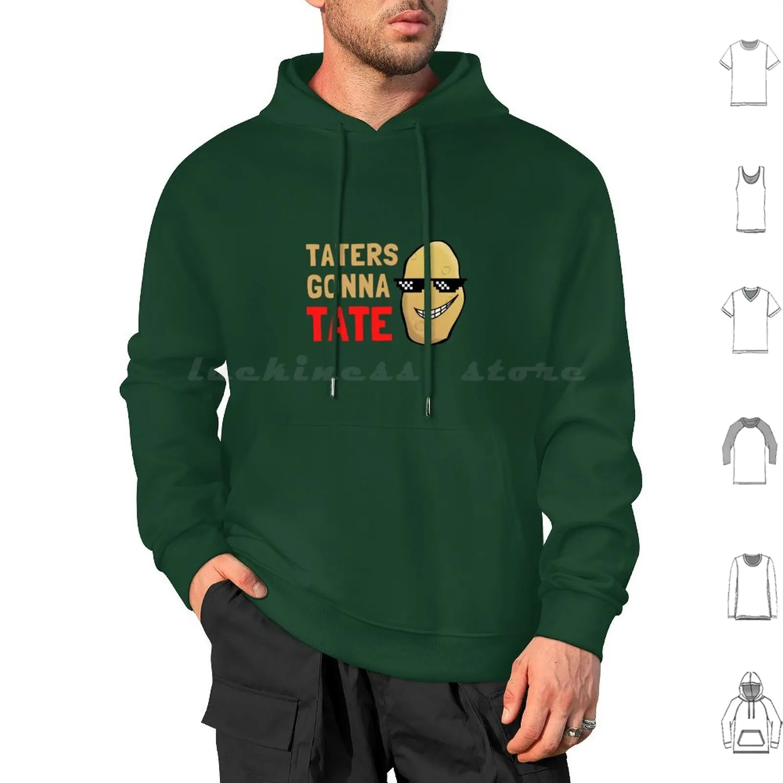 Taters Gonna Tate Funny Cute Design Hoodies Long Sleeve Taters Gonna Tate Taters Potato Funny Taters Gonna Tate Funny