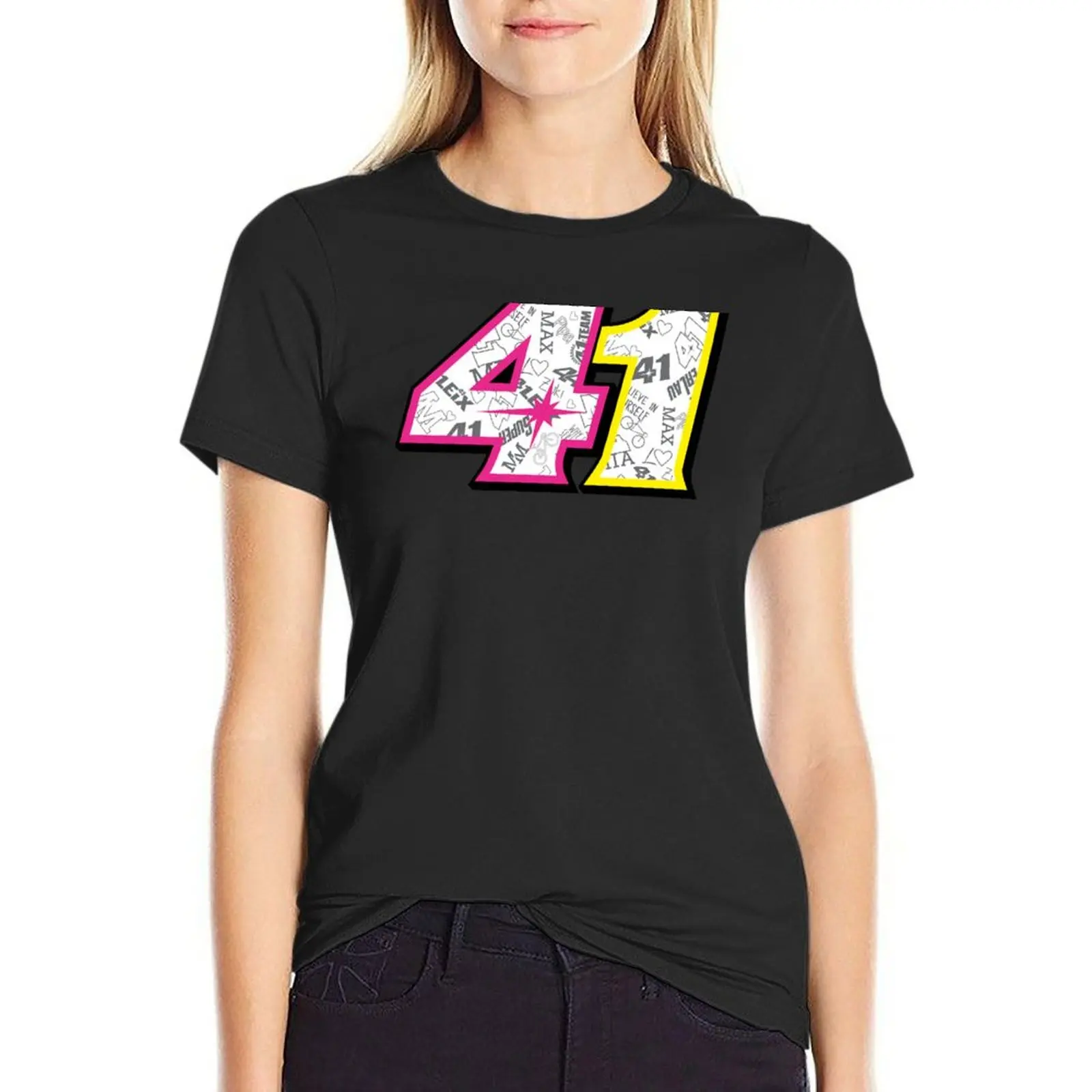 Aleix Espargaro Number 41 2021 T-Shirt plus size tops female t shirt for Women