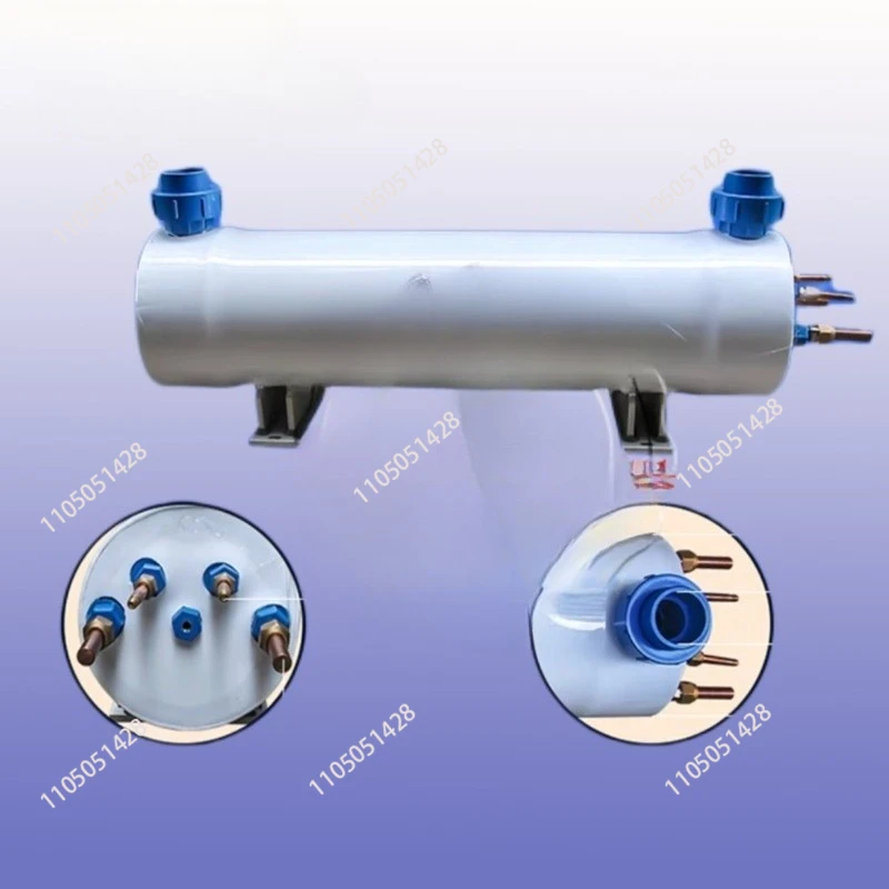 Seawater heat exchange equipment, pure titanium shell and tube evaporator, 10P15P2P, dual system and three systems