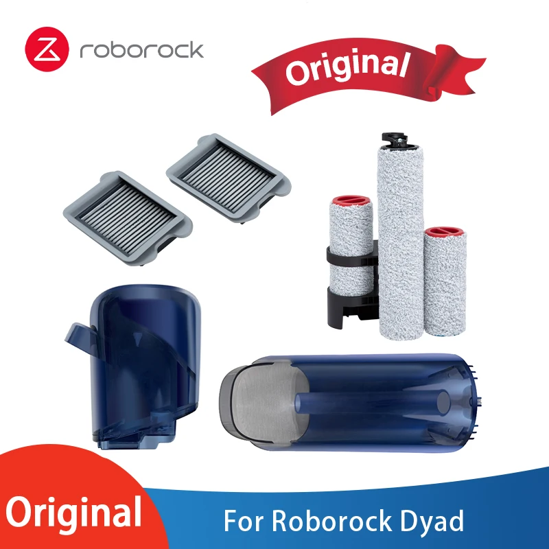 Original Roborock Dyad Wet and Dry Smart Vacuum Cleaner Accessories,Rollers Package,Filter,Clean Water Tank ,Dirty Water Tank