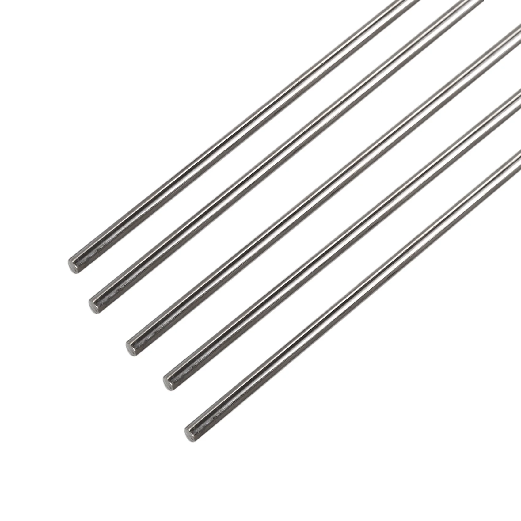 ABUL-15 Pcs DIY RC Model Stainless Steel Circular Round Rod Bar 500Mm X 3Mm