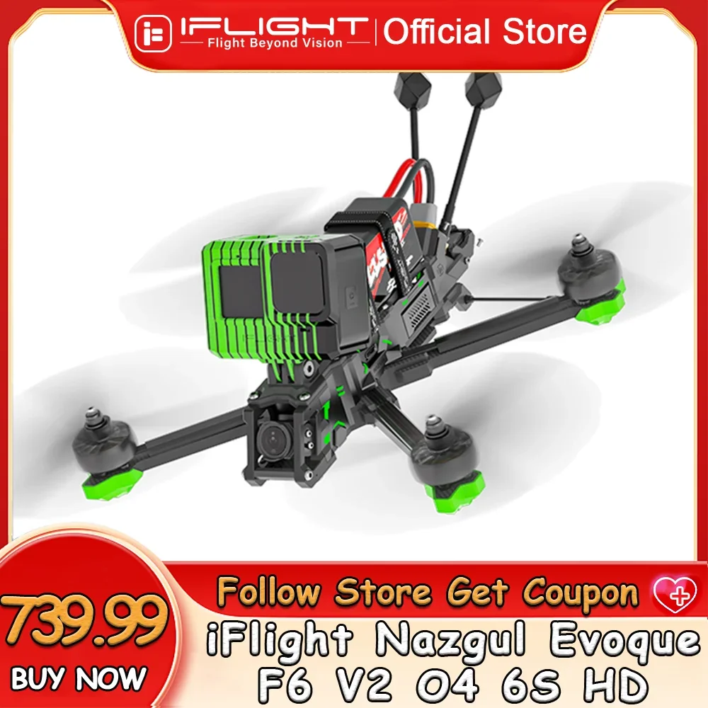 iFlight Nazgul Evoque F6 V2 O3 O4 6S HD FPV BNF F6D F6X مع وحدة Air O4 Pro / GPS لطائرة FPV Quadcopter #1