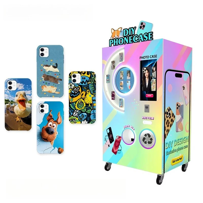 Customized Amusement Park Interactive Phone Case Vending Machine SDK Touchscreen Multi-Payment Custom Design Family Fun Hot Sale