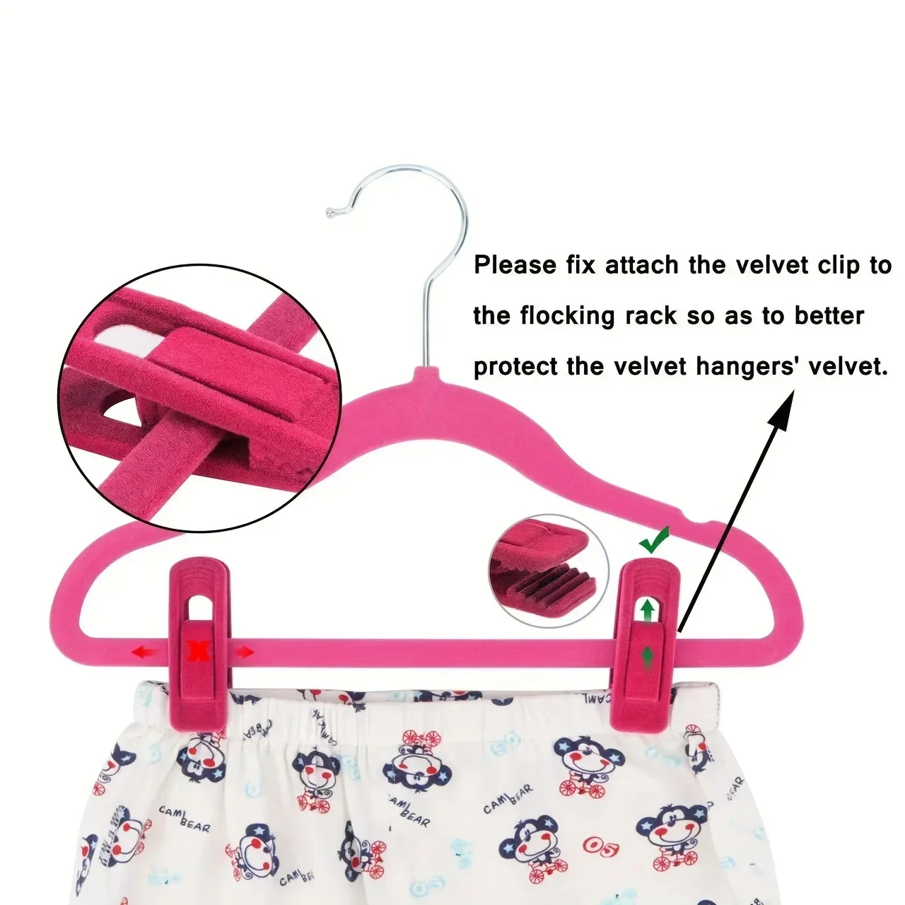 10pcs Velvet Hanger Clips, Clothes Pins, Strong Finger Clips Perfect For Thin Velvet Hangers, Closet Accessories
