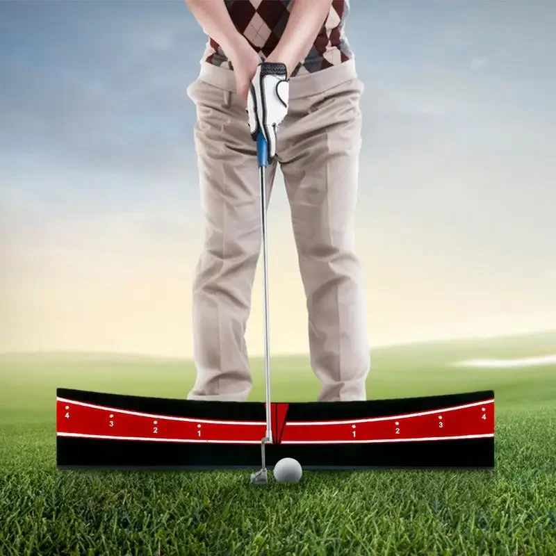 Golf Putting Track Board Golf Putter Trainer Track Guide Plate Golf Training Balance Correction Aid Traiettoria Scheda di calibrazione