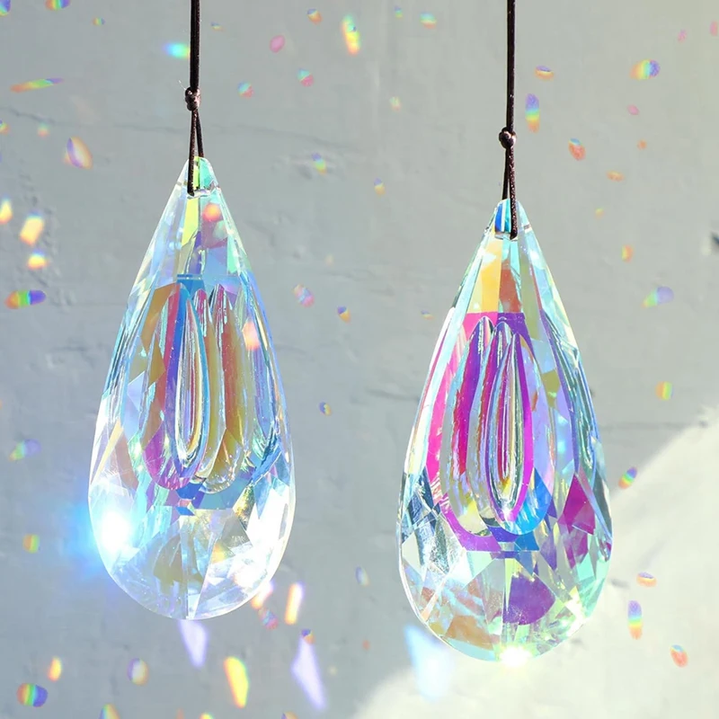120Mm Crystal Suncatcher Windows Hanging Ornaments Rainbow Maker Pendant Prism Light Catcher Window Hanging image 5