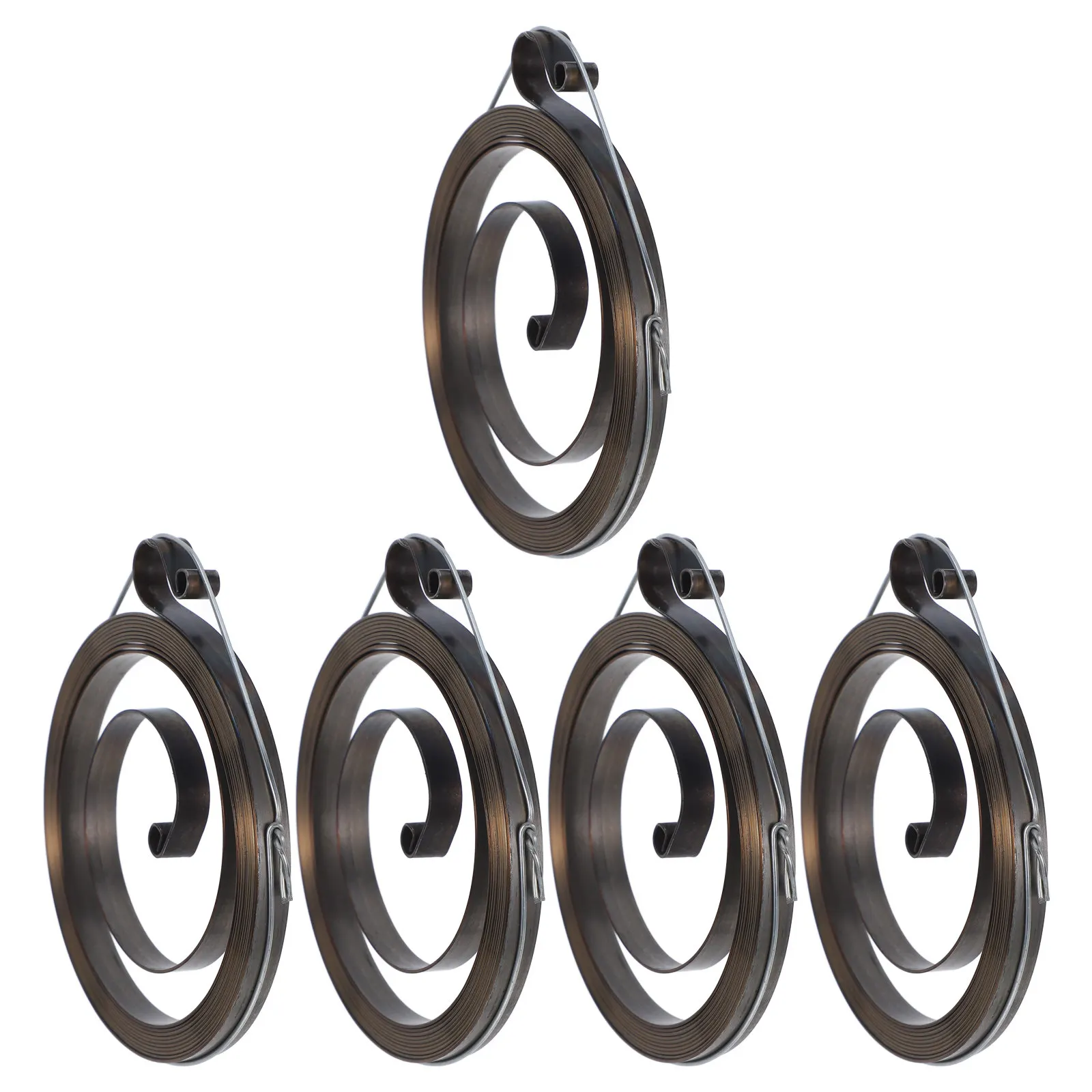 5Pcs Chainsaw Starter Replacement Spring Set Enhanced Reliability Stable Recoil Operation Smooth Engine Start Chainsaw Repair