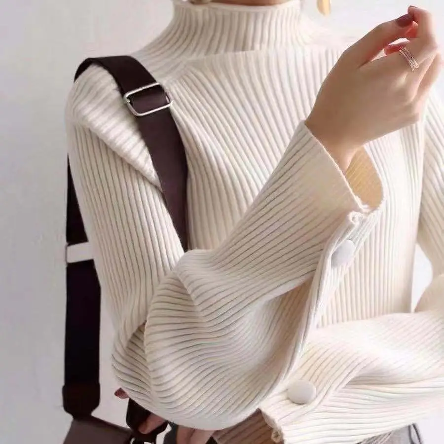 

Sweaters Jumpers Pullovers Women Damen For Pink Colour Wool Sportwear Pattern Regular Chic Leopard Rural Western Cowgirl Outdoor