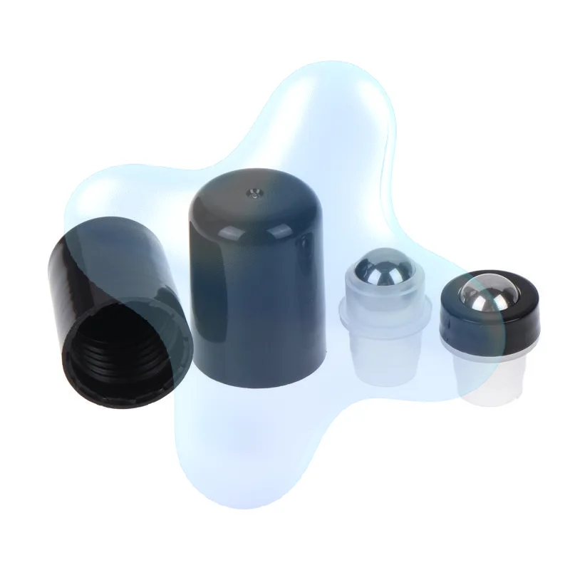 5Pcs Stainless Steel Essential Oil Roller Ball Replacement Leak Proof With Protective Cap For Aromatherapy Skincare Daily Trave