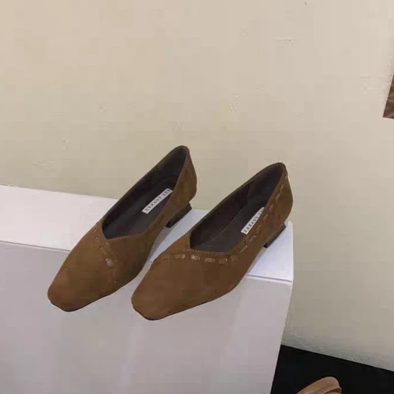 الفرنسية الداخلية زيادة صغيرة ساحة تو حذا فردي للسيدات الخريف التنقل تنوعا مزاجه الضحلة قارب الأحذية #1