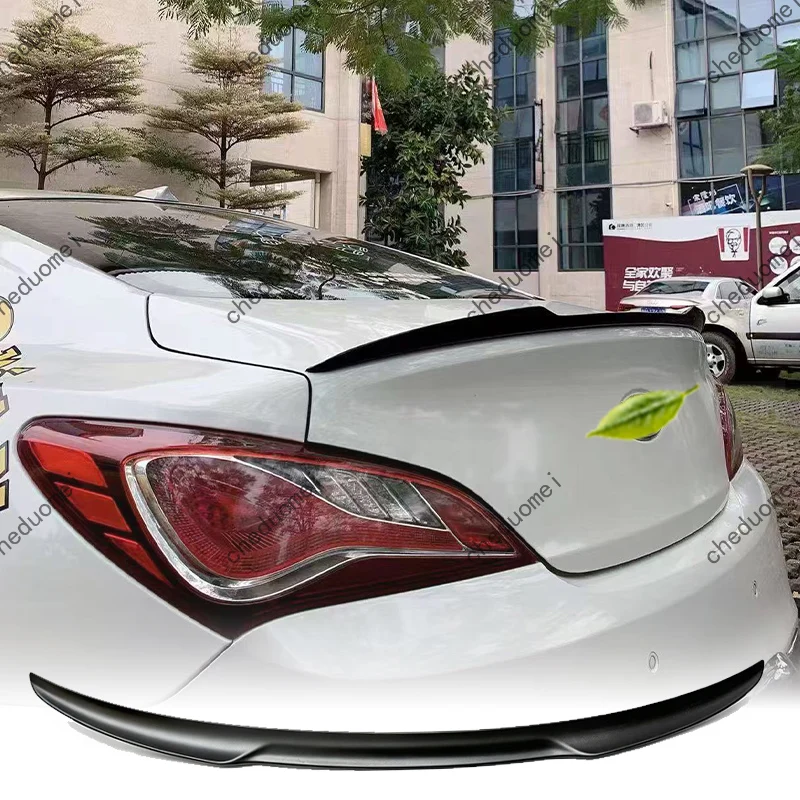 Suitable Hyundai Genesis Coupe 2009‑2012 Real Carbon Fiber Rear Trunk Spoiler Lip Rear Boot Lid Exterior Tuning Accessory