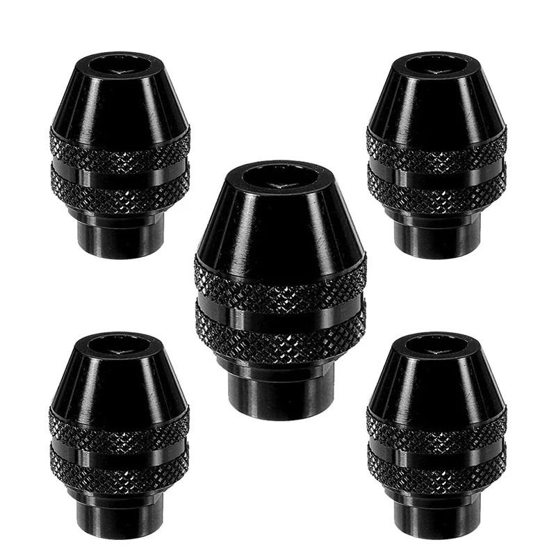 หัวจับดอกสว่านอเนกประสงค์ขนาดเล็กอเนกประสงค์สำหรับเครื่องบดไฟฟ้า Dremel ขนาด0.4-3.2มม. 5ชิ้น