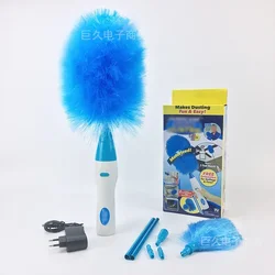 Electric feather duster dusting brush cleaning brush 360-degree rotating dusting household duster