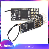 FS2A 4CH AFHDS Receiver - Mini PPM 2.4GHz 3.5-6V Input 30x15mm FlySky i6/GT5 Compatible RC Car/Boat/Plane