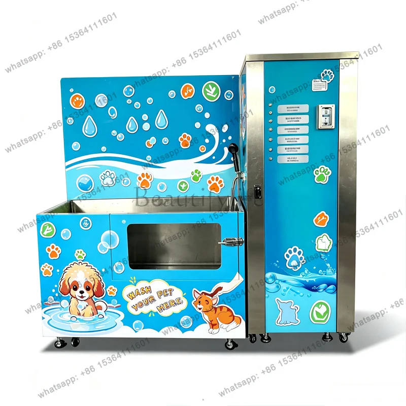 Smart Unattended Pet Bath Station Self Service Dog Wash Machine Support Cash Card QR Code Payment Customized