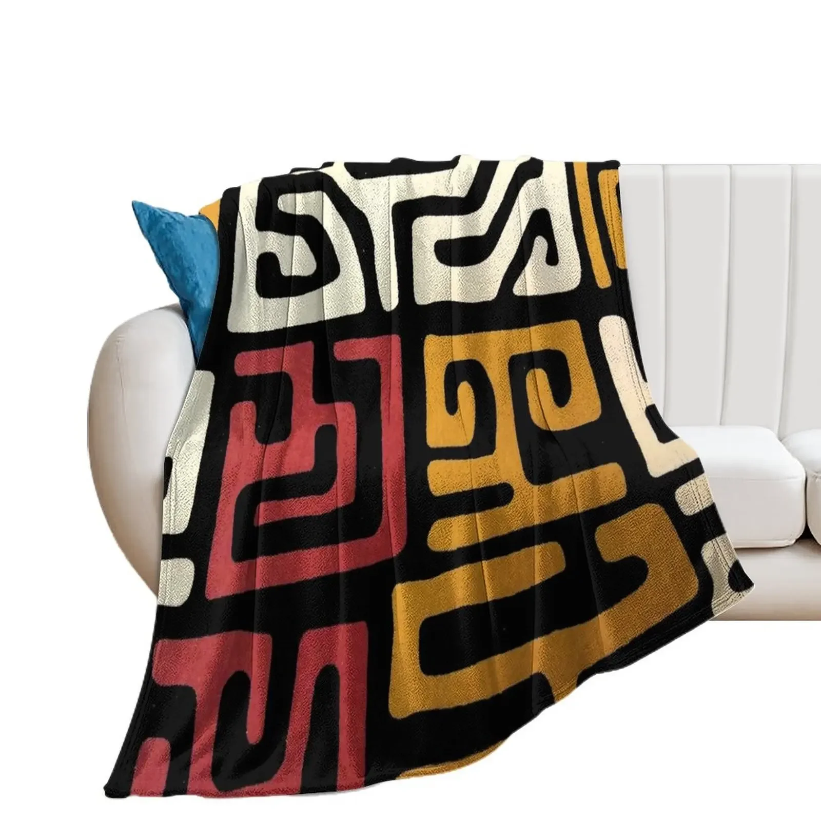 

African Mudcloth Throw Blanket Weighted christmas decoration Blankets