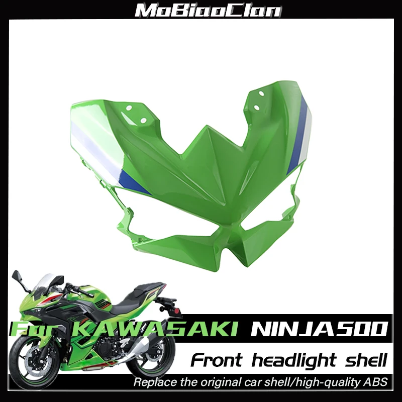 

For KAWASAKI NINJA500 Ninja500 ninja 500 Motorcycle Front Upper Nose Fairing Cowl Panel Headlight Cover Head Shell Accessories