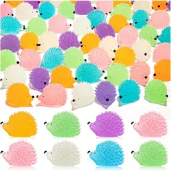 50PC Luminous Mini Resin Hedgehogs Figures Glow in The Dark Tiny Resin Hedgehogsfor Dollhouse Micro Landscape DIY Home Decor