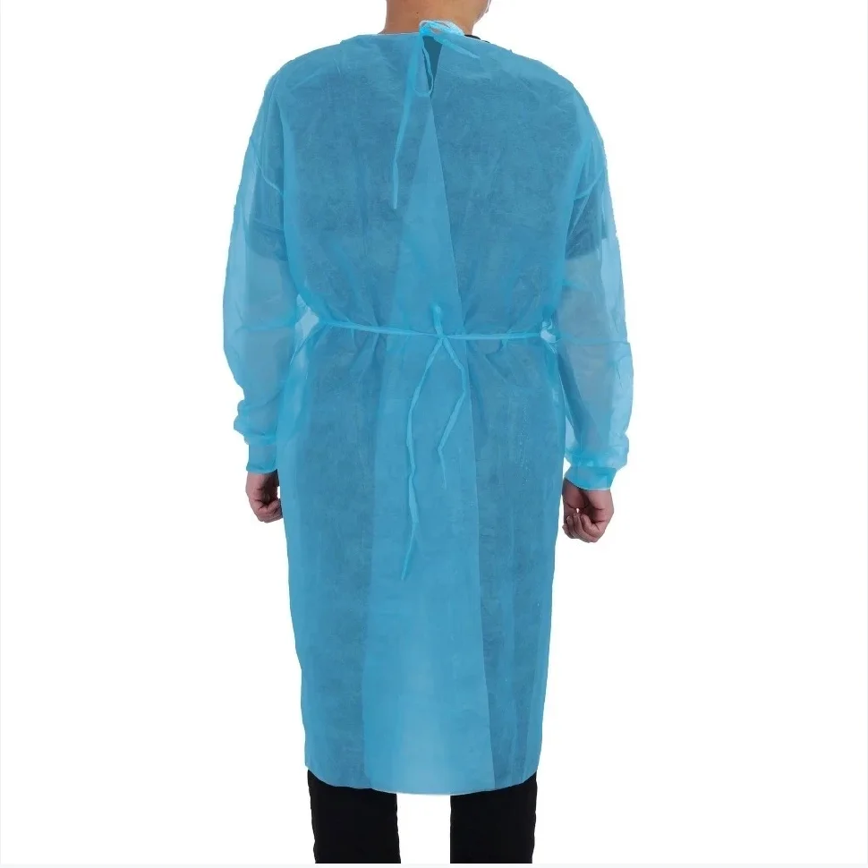 Disposable Protective Isolation Clothing Anti-spitting Waterproof Anti-oil Stain Nursing Gown Isolation Safety Clothing Top