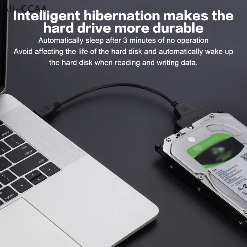 CCA4-SATA To USB 3.0/Type-C/2 In 1 Type-C Cable Up To 6 Gbps For 2.5 Inch External HDD SSD Hard Drive SATA 3 22 Pin Adapter