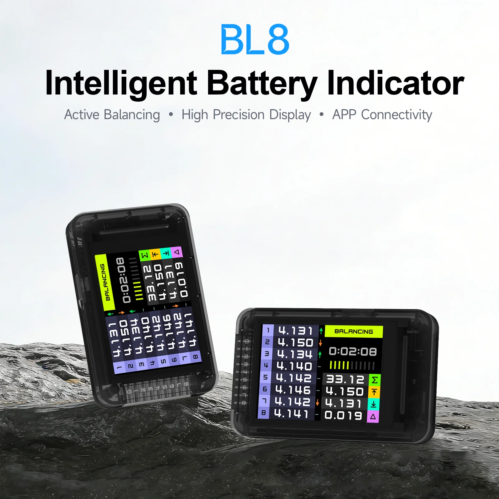 ISDT BL8 Smart Battery Checker Active Balancer 2S-8S LiPo LiHV Battery Monitor 3A Cell Voltage Tester XH2.54 Color Screen
