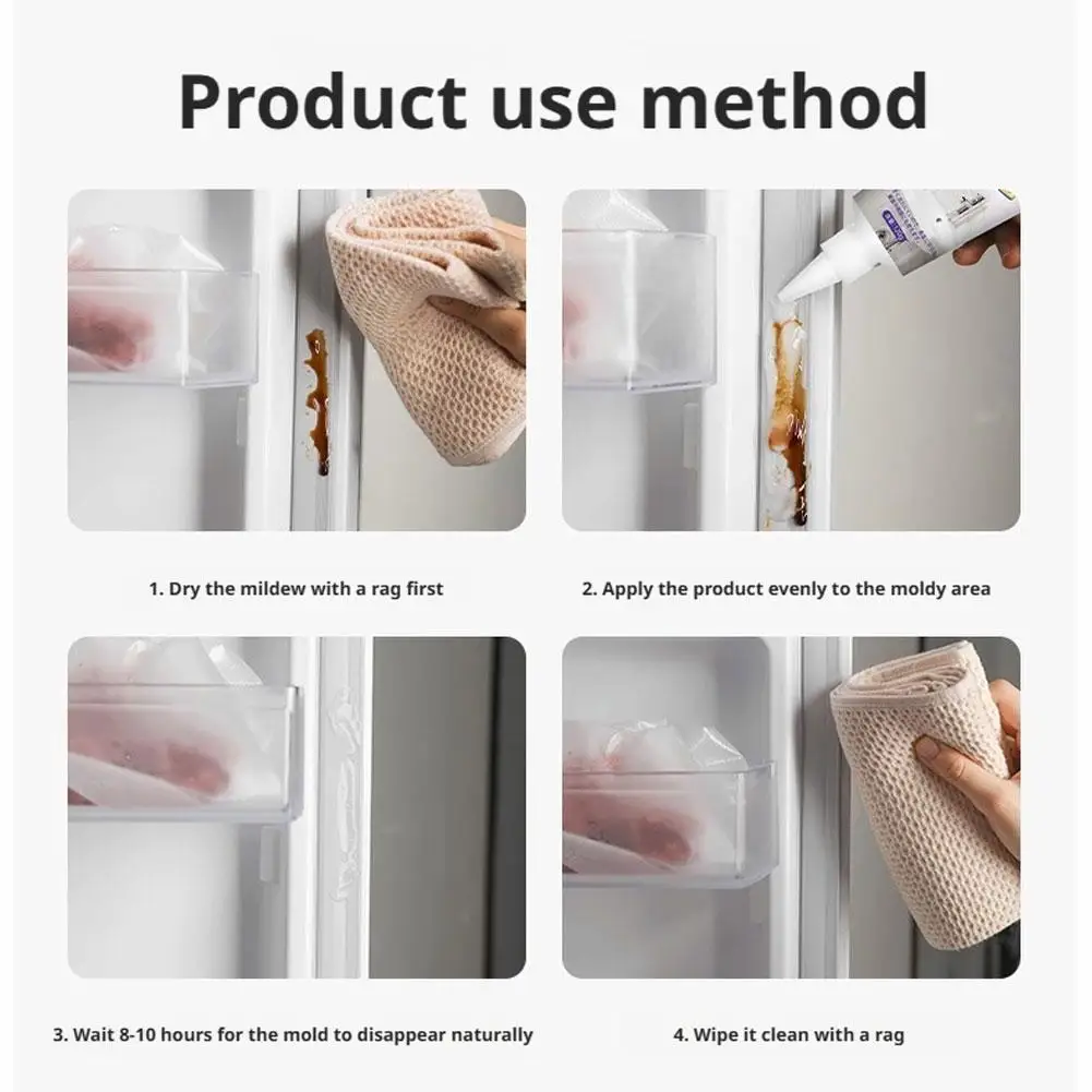 

3pcs Mildew Remover Cleaning Gel Household Bathroom Tile Spots Cleaning Gel Washing Machine Rubber Cleaning Agent Gel