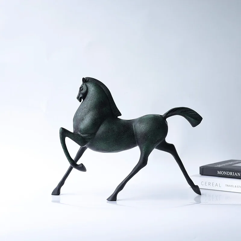 Modern simple walking horse metal ornaments home accessories