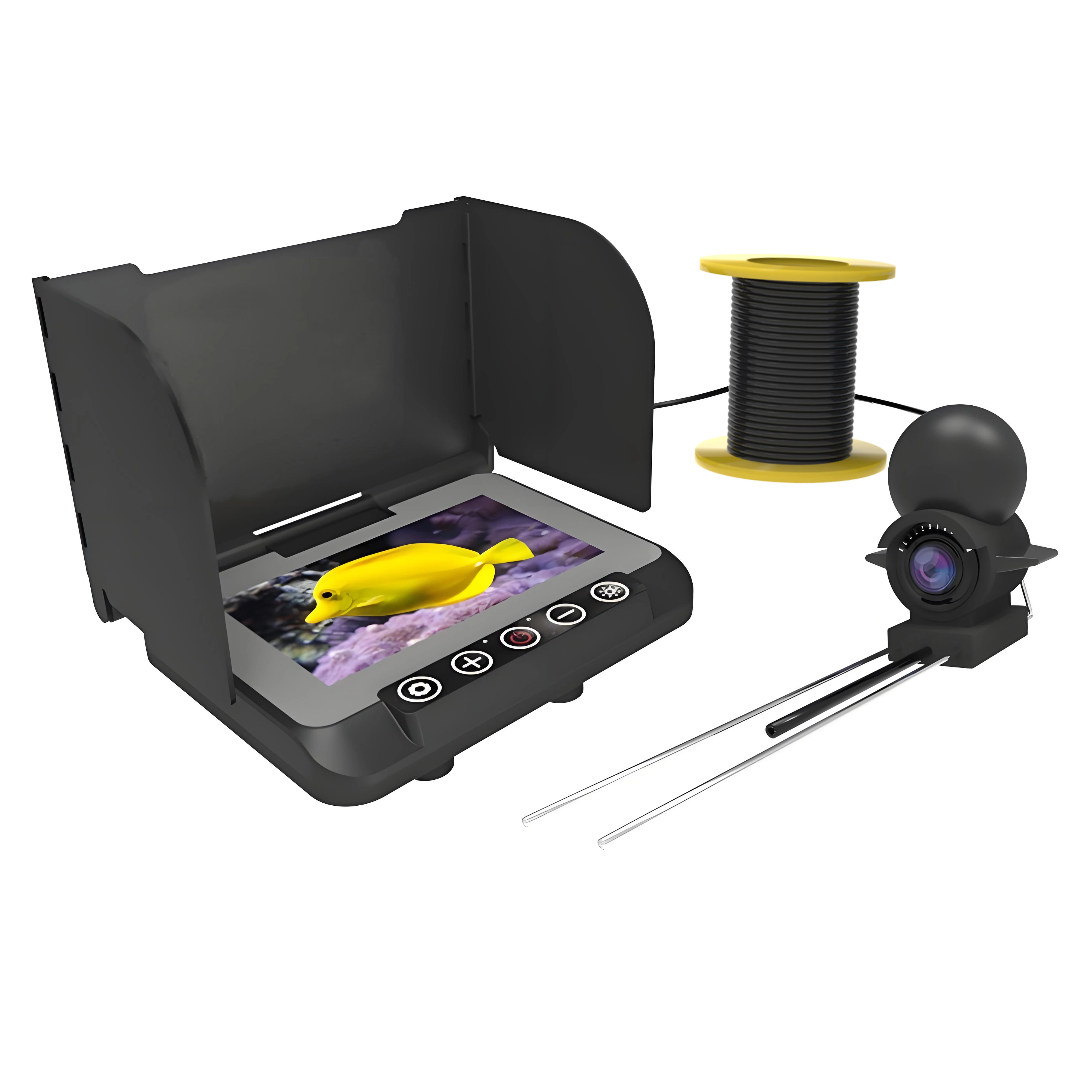 4.3Inch IPS Screen 1000TVL Underwater 15/20/30m Fishing Camera Handheld Endoscope ICE-Fishing Camera CMOS Borescope Fish Finder