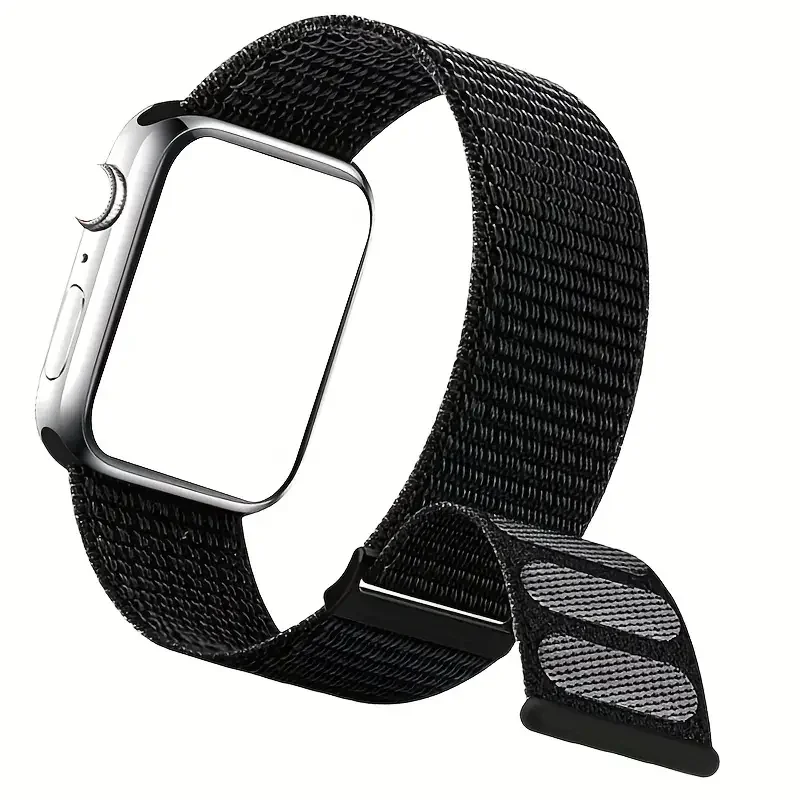 Nylon loop Correa For Apple Watch Band 45mm 44mm 46mm 40mm 49mm 41mm 42mm 38 Bracelet iWatch Series 6 Se 7 8 9 10 ultra 2 straps
