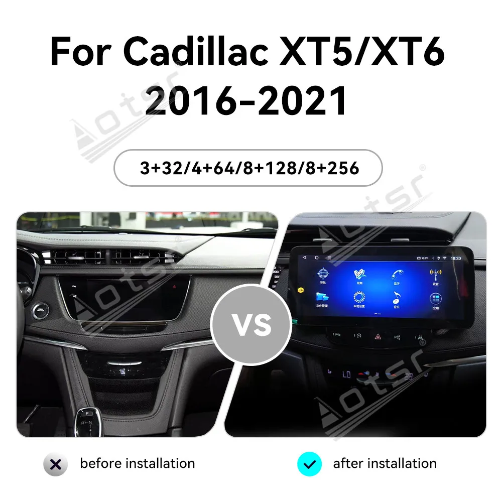 For Cadillac XT5 XT6 2016 - 2021 12.3