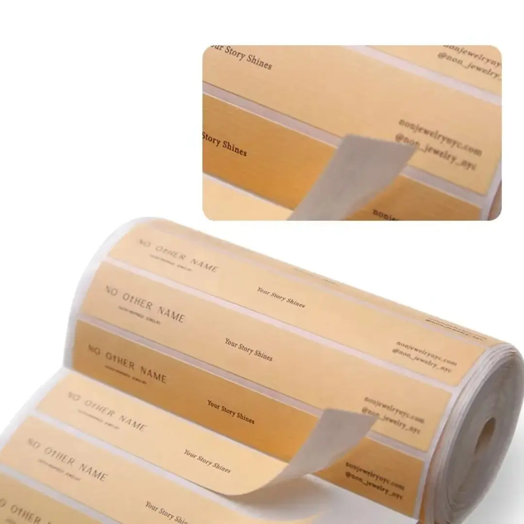Custom Texture Paper Tea Labels Texture Printing Sticker Labels