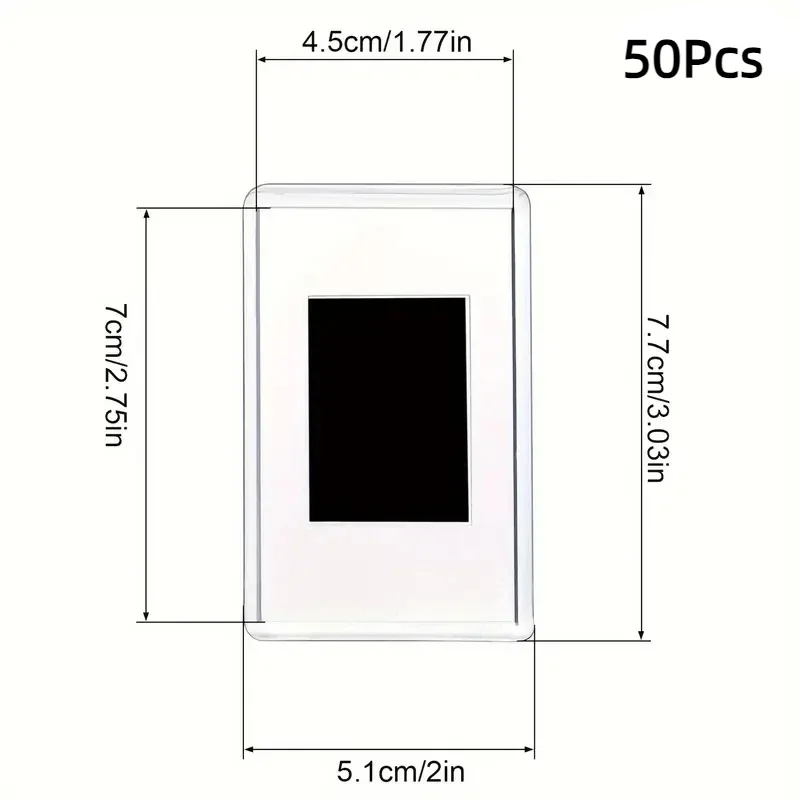 50Pcs Mini Magnetic Refrigerator Photo Frames