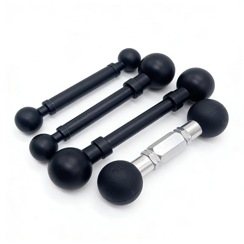 1 inch 25mm Ballhead to 13mm 15mm 17mm Adapter Dual Ball Mount Holder Transfer for Gopro Action Camera Smartphone GPS Bracket