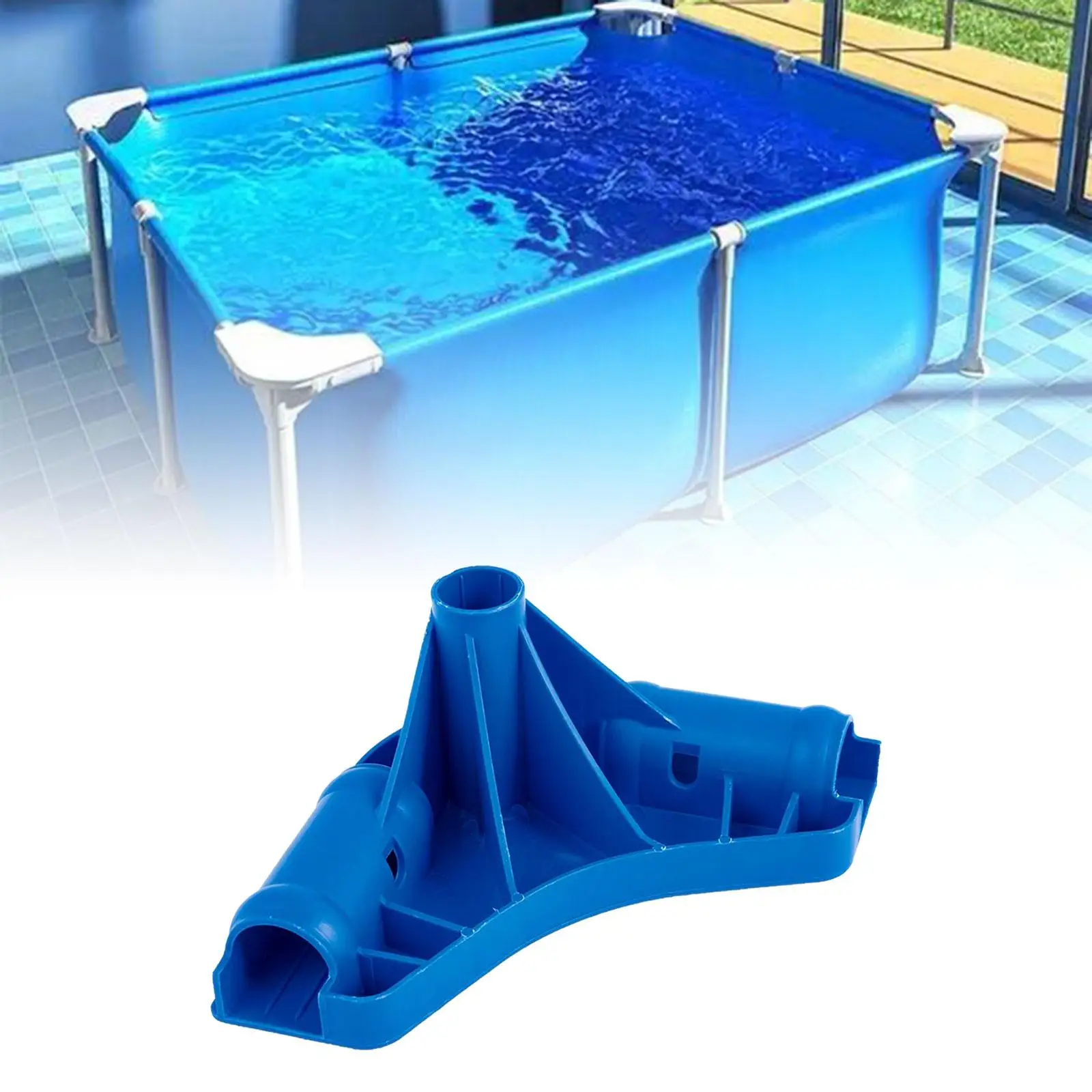 Pool Frame Corner Joint Outdoor Garden Pool Easy Installation Beam Leg Joint,Metal Frame Swimming Pool Component Maintenance