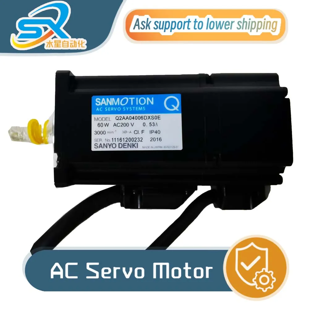 Motor Servo Mini SANYO DENKI Q2AA04006DXS0E 60w Untuk Robotika
