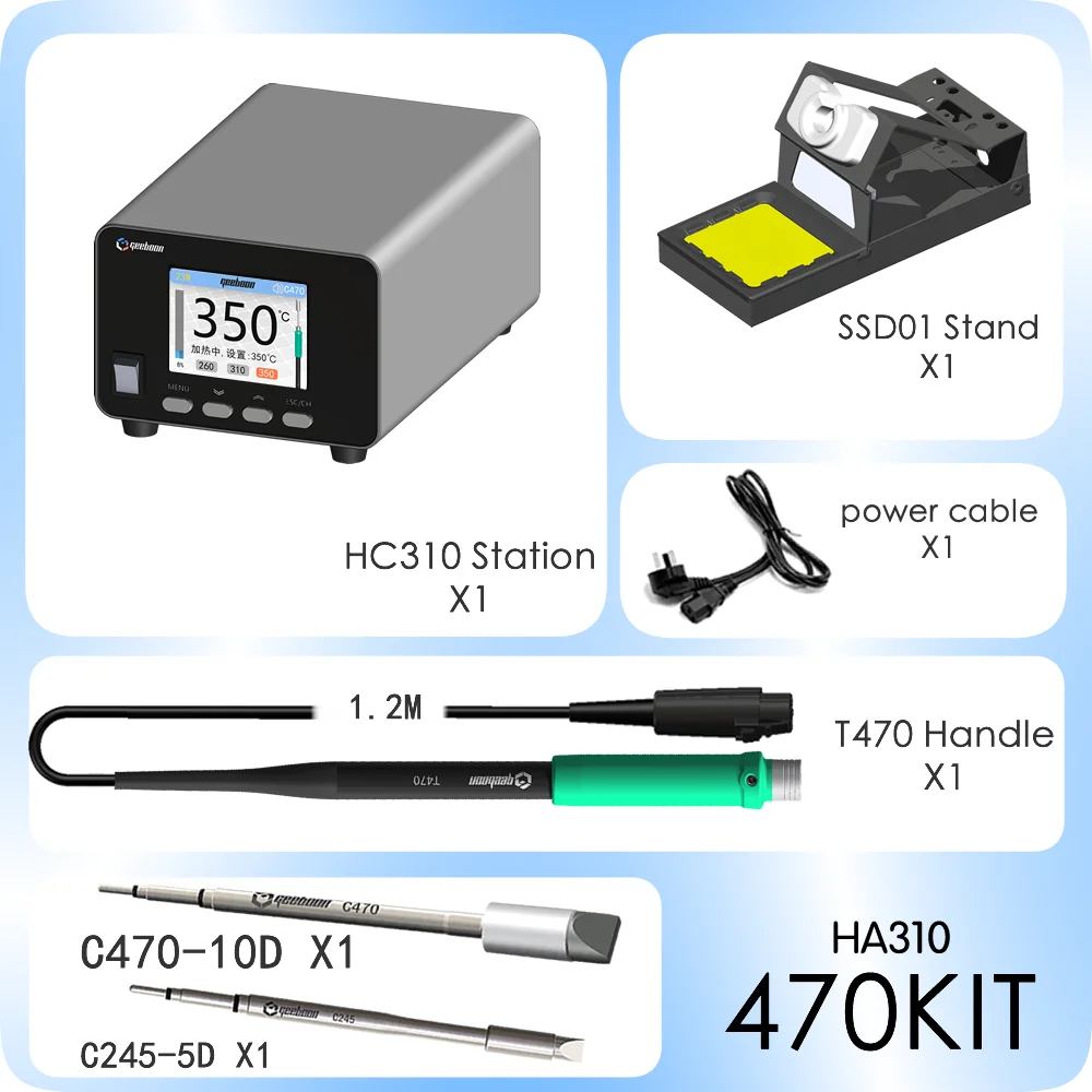 GEEBOON 350W HA310 Heavy-duty Constant Temperature Soldering Station UAE Linear Transformer C470C245