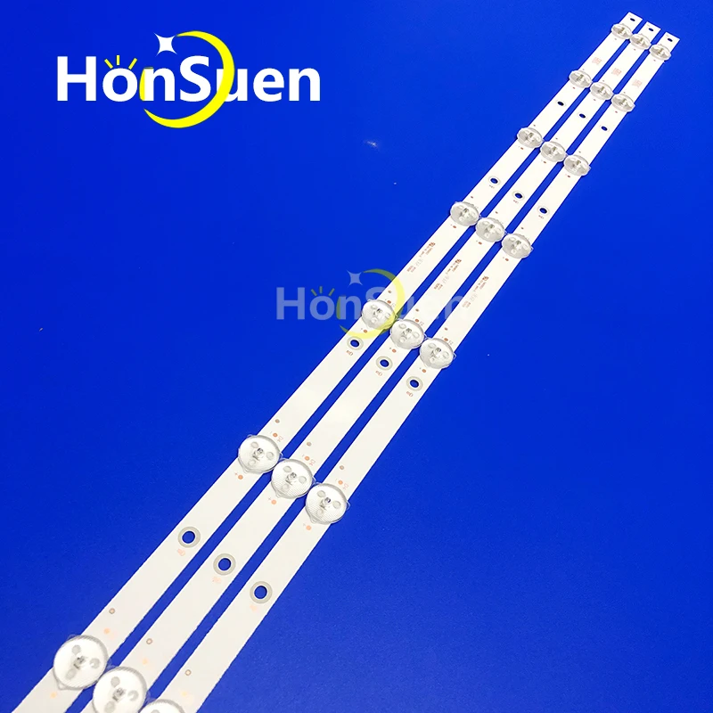 840 مللي متر Led شريط إضاءة خلفي 9 مصباح لشركة فيليبس 43 "TV LB43046 V0_02 V0_00 43PFS5803/12 43PFS5823/12 43s5295 LC430DUY SH A1 TPT430H3