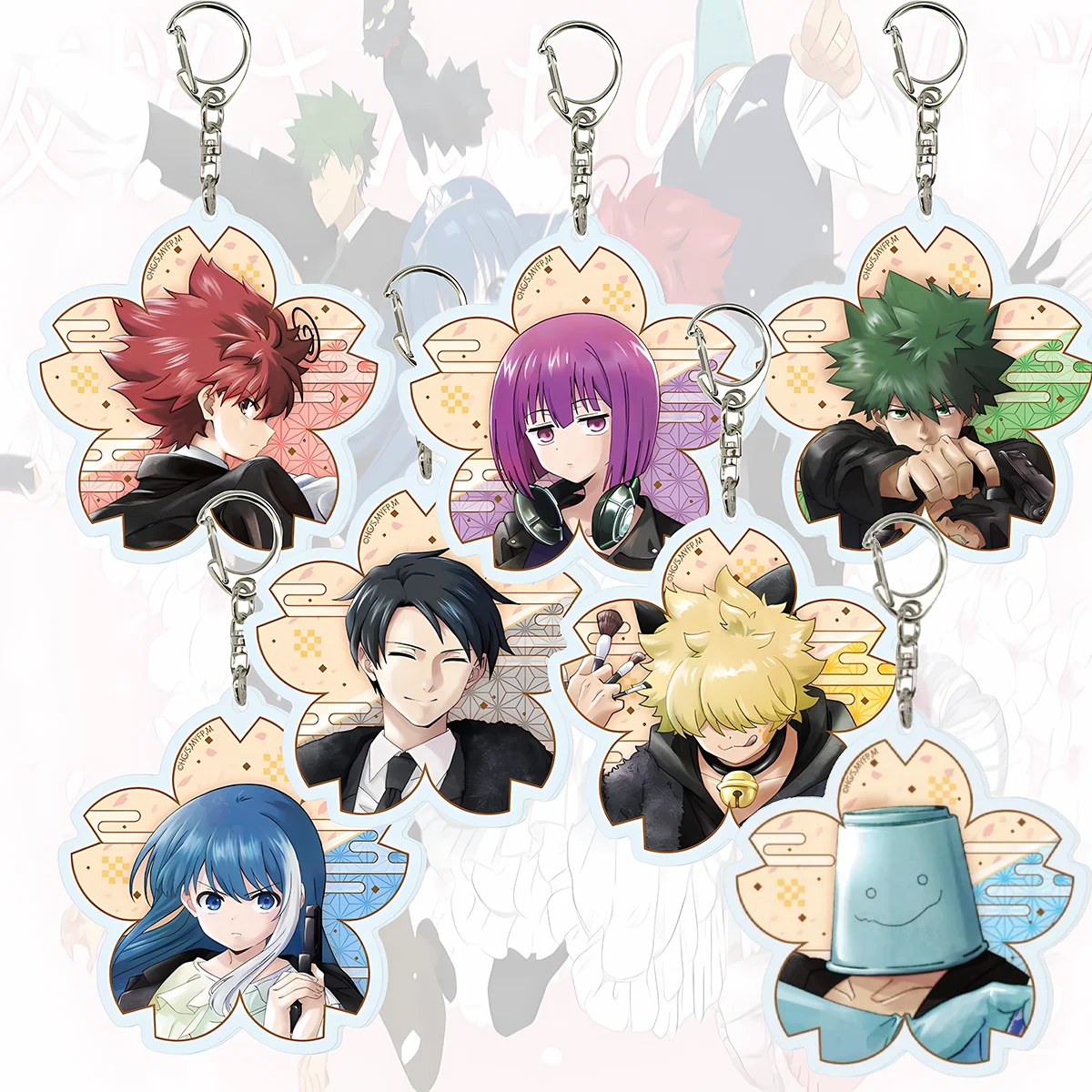 Anime Mission: Yozakura Familie 6cm Acryl-Schlüsselanhänger, Einzigartiges Kreatives Design, Muttertags-Deko für Taschen- und Schlüsselanhänger
