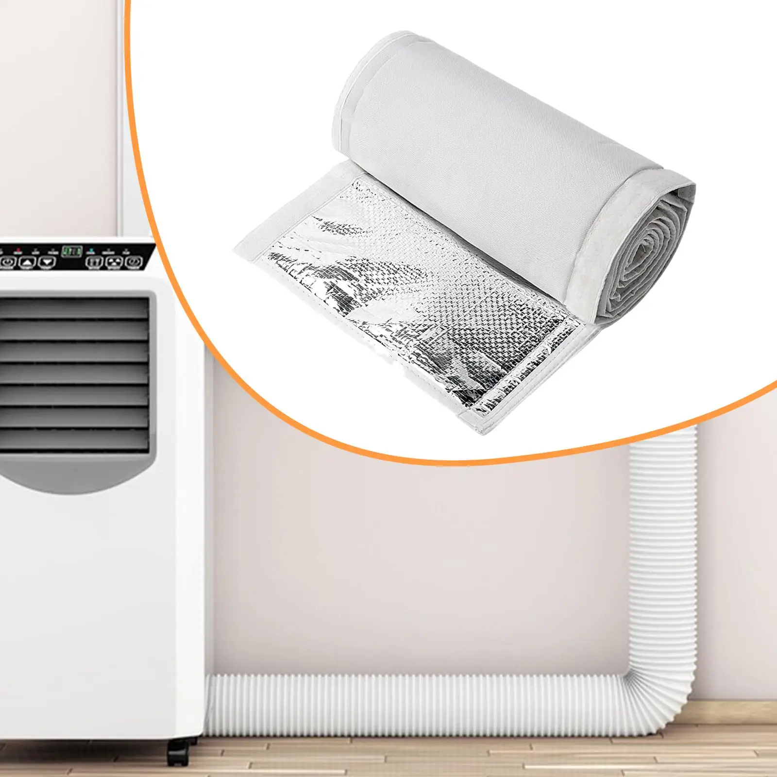 

Крышка шланга кондиционера, изоляционная втулка, многоразовая теплоизоляционная моющаяся крышка шланга переменного тока для 3,15 дюйма