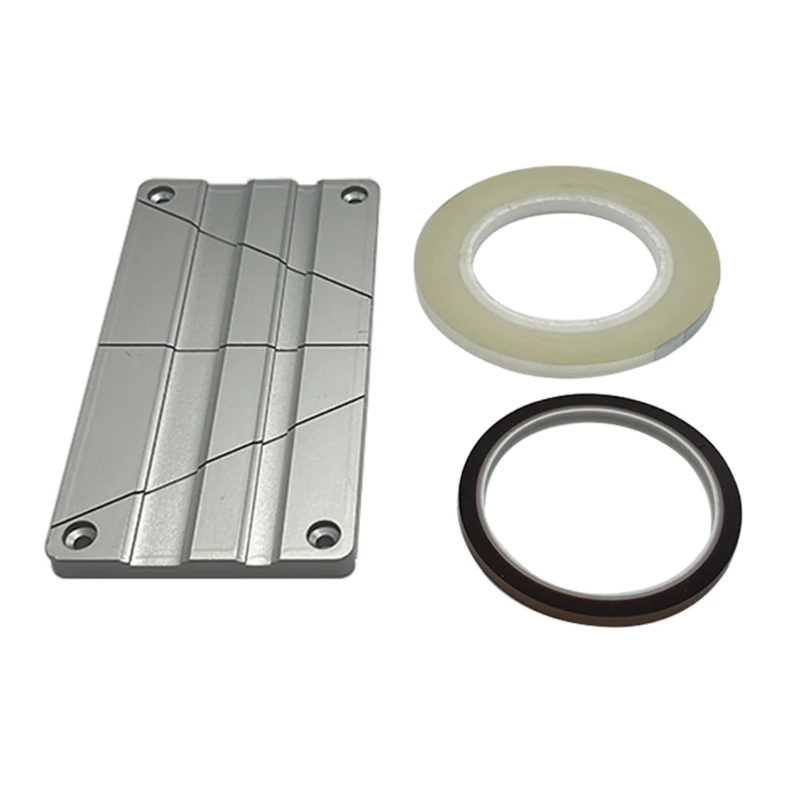 

Aluminum Tape Splicing Block 1 4 10Inch Tape Splicing Set for Opening Reel To Reel Tape Repair Part