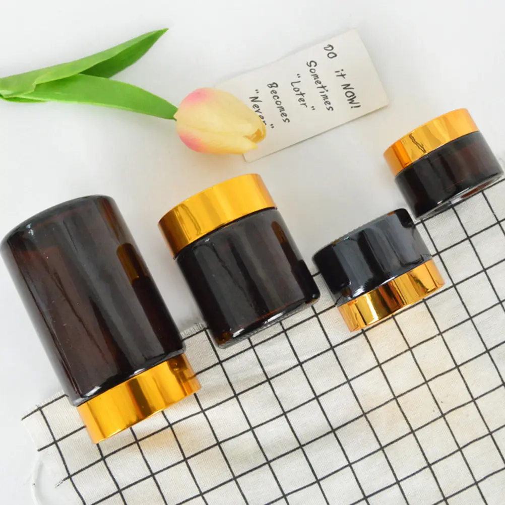 6Pcs Cosmetics Container Set Empty Makeup Bottles for Powder Cream Subpackaging Portable Travel Storage Holder Leak Proof