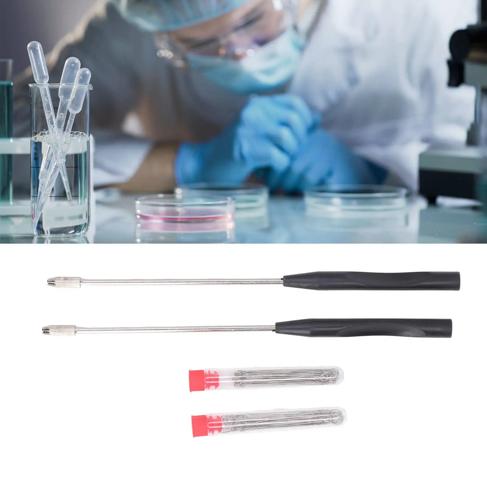 Reusable Anti Oxidation Inoculation Rod Set for Laboratory Experiments Scientific Inoculation Tools